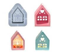 Fenglin-joy Stampi in silicone per colata case, 1 Pezzi Silicone per Colata Case con Finestra Stampi Stampi in Silicone Per Case per candele, cerotti, artigianato