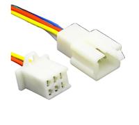 fengpeng 1 set 2/3/4/6/9 pin 2,8 mm Automotive Quick Connection Connettore for cavi elettrici Maschio Femmina Kit spina terminale for cavo Moto(6PIN)