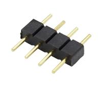 fengpeng 10 pezzi/lotto adattatore connettore RGB a 4 pin ago tipo maschio doppio, for inserto luci LED 5050 3528 fai da te