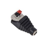 fengpeng 5 pezzi Connettore di alimentazione CC 12V Spina Jack Maschio Femmina Presa Barrel Adattatore 2,1 mm x, for terminale striscia LED telecamera CCTV(Female)