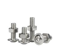 fengpeng Bullone e dado a testa tonda con esagono incassato in acciaio inossidabile 304, set combinato M2,5 M3 M4 M5 M6-M8(16mm,M2-50sets)