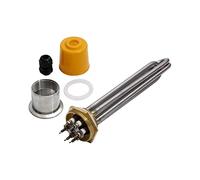 fengpeng Riscaldatori elettrici con filettatura DN32=1 1/4" for serbatoio solare AC220V/380V 3KW4.5KW6KW9KW12KW(Grigio,220V,3KW 190L DN32 201SS)