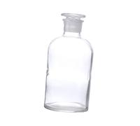 FengQingHuaGG Bottiglia di reagente in vetro, contenitore per reagenti liquidi a bocca stretta, con tappo in vetro smerigliato, per la conservazione di campioni di chimica di laboratorio, 250 ml