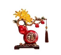 fengqingyunyan0304 Decorativo, Decorazione a Forma di Zucca Portafortuna for Il Soggiorno, Regalo buona Fortuna for la casa Secondo Feng Shui(Red)