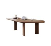 fengqingyunyan0304 Scrivania per computer, Scrivania moderna minimalista for ufficio domestico, scrivania irregolare in legno massello, postazione di lavoro creativa con 3 gambe del tavolo(180cm)