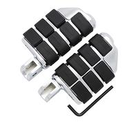 FENGREN Accessori moto anteriore conducente Rider Pedane poggiapiedi in gomma per Suzuki Boulevard M109R M90 M50 C50 Volusia 800 (Style H Chrome)