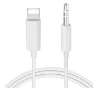FENGRUI 1 cavo AUX per iPhone in auto, cavo AUX da 3,5 mm per telefono per autoradio/cuffie/altoparlante, compatibile con iPhone 14/14 Pro Max/13/11/11Pro/X/XS/XR/SE/8/7, funziona con tutti i sistemi