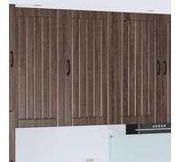 Fengshui Armadio da parete Lucca in rovere marrone, 50 x 31 x 100 cm | Pannello per lavastoviglie in legno, durevole, facile da pulire, per cucine moderne