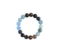 Fengshui Cinque elementi Braccialetti di perline, pietre naturali bracciali cristallini per ricchezza fortunata, braccialetto elastico protezione per gli uomini donne meditazione bilancia emozioni di