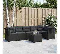 Fengshui Divano da giardino a 6 posti, con cuscino, in polipropilene | Resistente alle intemperie, ai raggi UV, durevole, ideale per balconi, terrazze e verande