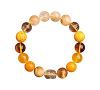 Fengshui pi xiu Crystal Braccialetti perline per donne uomini, pietre naturali bracciale allungata attirano ricchezza e buona fortuna, la meditazione del braccialetto di cristallo bianco bilancia le