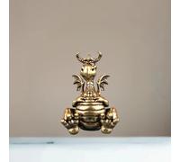 Fengshui - Statua di drago volante cinese, in ottone vintage, statuette decorative a forma di animale fortunato, decorazione per la casa, ornamenti artigianali