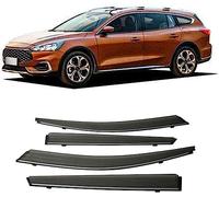 fengSUOM Set di 4 Pezzi, Deflettori per Ford Focus Wagon 2021 2022, Antivento Antipioggia Vetri Laterali Parti Deflettori d’Aria deflettori Antivento
