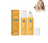 Fengyang® 2Pcs VC Lutein Eye Essence Oil, Rullo Per Gli Occhi Di Luteina, Soluzione Di Siero Per Gli Occhi A Sfera, Per Gonfiore, Occhiaie