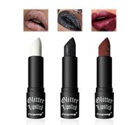 Fengyang® Glitter Shine Rossetto, Lucidalabbra Glitterato, Stick Lucidalabbra In Velluto Antiaderente, Altamente Pigmentato, Per Le Donne Con Metallic(3Pcs)