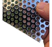 FengYoo Lamiera forata acciaio inox 304- Piastra acciaio forata- Apertura 5 mm,Spessore 1.1 mm 200mmX100mm Lastre lamiera