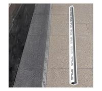 FENGZEQUAN Piccolo Canaletta Scolo Acqua Piovana Acciaio Inox 304, Canalina Lineare for Terrazza, Piscina, Marciapiede - Kit con Griglia di Scolo e Connettore(H5*W5CM/H1.97*W1.97IN)