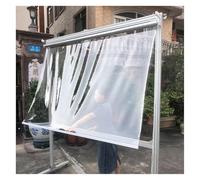 FENGZEQUAN Tende A Rullo Trasparenti Impermeabili,Tende PVC Cristal,Antipioggia Antipolvere,per Giardino Esterno,Balcone,Patio,con Raccordi e Catena,Personalizzabile(W160*H180cm/W62.99*H70.86in)