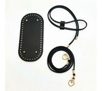 Fenhaodian Kit per Realizzare Borse 3 Pezzi con Catena e Base per Borsa a Secchiello in Pelle PU, Include Tracolla per Borsa all'Uncinetto