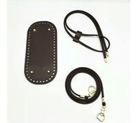 Fenhaodian Kit per Realizzare Borse 3 Pezzi con Catena e Base per Borsa a Secchiello in Pelle PU, Include Tracolla per Borsa all'Uncinetto