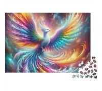 Fenice Arcobaleno Puzzle 1000 Pezzi per Adulti Arte Fantasia Set Puzzle 1000 Pezzi Relax Decorazione Regalo 52x38cm/1000pcs