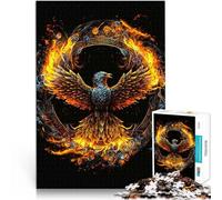 Fenice di fuoco Puzzle da 1000 pezzi per adulti Giocattoli che creano dipendenza e sfidano l'intelligenza del cervello Compleanno e regali unici 38x26cm