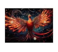 Fenice Fuoco Uccello Puzzle, 1000 Pezzi Gioco Indoor Adulto | 70x50cm Cartone, Esercizio Mentale, Assemblaggio Facile, Dilettanti Puzzle, Riduzione Dello Stress