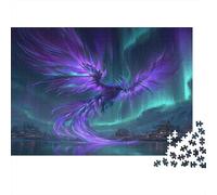 Fenice Jigsaw Puzzle 1000pcs (75x50cm) Adulti Aurora boreale Puzzle Gioco EduGattoivo Decorazioni Per La Casa