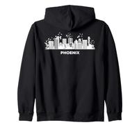 fenici, Orizzonte, colorito, Cityscape, Fenice Felpa con Cappuccio