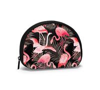 Fenicotteri rosa Anatra di gomma con occhiali da sole Portamonete Portafogli Portamonete Funky Portachiavi Cerniera Piccole borse cosmetiche per il trucco
