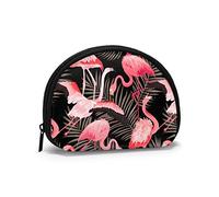 Fenicotteri rosa e foglie Adorabile Koala Portamonete Portafogli Portamonete Elegante portachiavi Cerniera Piccole borse cosmetiche per il trucco