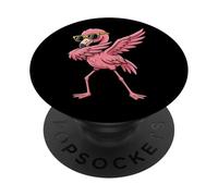 Fenicottero Dabbing Rosa Uccello Tropicale PopSockets PopGrip Adesivo
