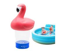 Fenicottero Dispenser Di Cloro Grande Per Piscine, 15x17x30cm Dosatore Per Pastiglie Cloro Galleggiante Per Piscina, Con Rilascio Regolabile, Velocità Di Erogazione Regolabile