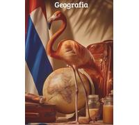 Fenicottero per geografia: Formato A4 a righe.Quaderni scolatici illustrati con un animale per materia.