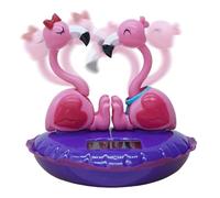 Fenicottero Rosa Solare - Giocattolo A Testa Galleggiante per Bordo Decorazione della Testa Scuotente del Fenicottero Solare Ornamento del Cruscotto 'Automobile | 4,7 Pollice