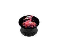 Fenicottero rosa uccello autunno autunno foglie Ringraziamento PopSockets PopGrip Adesivo