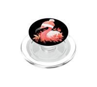 Fenicottero rosa uccello autunno autunno foglie Ringraziamento PopSockets PopGrip per MagSafe