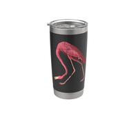 Fenicottero rosa uccello del paradiso Bicchiere termico in acciaio inox doppia parete