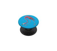 Fenicottero rosa uccello del paradiso PopSockets PopGrip Adesivo