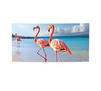Fenicottero sulla spiaggia Banner e cartelli per esterni e interni Decorazione per feste Banner personalizzato con occhielli Sfondo di compleanno Sfondo Poster Foto Sfondo per eventi di nozze Piccolo