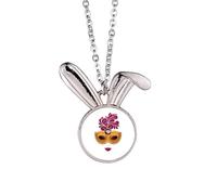 Feninity Head Happy Carnival of Venice - Collana con ciondolo a forma di coniglietto, idea regalo