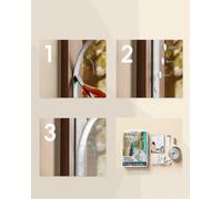 Fenis Fiberglass Magnetic Screen Door black Window 110x150 cm