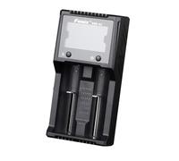 Fenix Are-A2 - Caricatore intelligente multifunzione con 2 alloggiamenti di ricarica e display, per batterie NI-MH/NI-Cd e AA AAA Mignon Micro