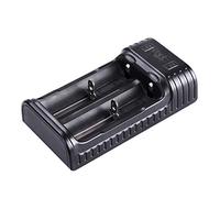 fenix ARE-X2 Multicaricatore Compatibile Avanzato con uscite USB e Micro USB - Li-ion Ni-MH Ni-Cd, nero, taglia unica