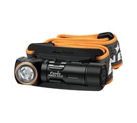 fenix HM23 V2.0, torcia da testa multifunzione compatta e leggera/torcia ad angolo retto | 300 lumen | 88 m | 100 ore max | Alimentazione a batteria AA | Tappo posteriore magnetico | Inclinazione