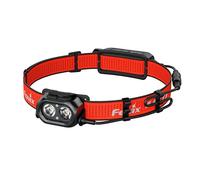 Fenix HP12R-T - Lampada frontale ricaricabile per corsa e esterni, 1300 lumen, 200 m, 310 ore massime, luce bianca fredda + fascio bianco caldo, vano batteria posteriore con spia rossa, IP68, colore