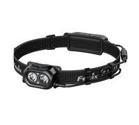 Fenix HP12R-T - Lampada frontale ricaricabile per corsa e esterni, 1300 lumen, 200 m, 310 ore massime, luce bianca fredda + fascio bianco caldo, vano batteria posteriore con spia rossa, IP68, colore