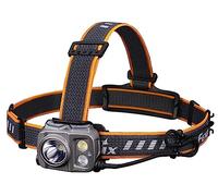 FENIX HP25R V2.0 - Lampada frontale ricaricabile per esterni, lavoro, ricerca e salvataggio, da pesca, colore: bianco e rosso
