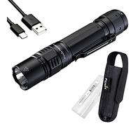 Fenix PD36R Pro - Torcia tattica da 2800 lumen, doppio interruttore posteriore, ricaricabile tramite USB-C, con organizer Lumentac