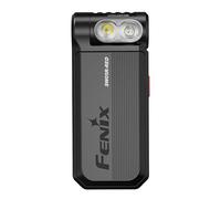 fenix SW05R-RED, corpo nero | LED bianchi e rossi | Torcia ricaricabile per ispezione e sicurezza | 150 lumen | 39 m | 49 ore max | 3 livelli luce bianca | Luce rossa 10 lumen | Testa rotante | IP66